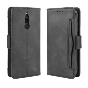 For Xiaomi Redmi 8 Wallet Style Skin Feel Calf Pattern Leather Case with Separate Card Slot(Black) (OEM)