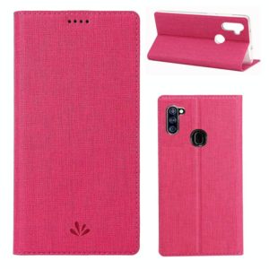 For Samsung Galaxy A11 / M11(International Version) ViLi Shockproof TPU + PU Horizontal Flip Protective Case with Card Slot & Holder(Rose Red) (ViLi) (OEM)