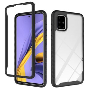 For Galaxy A31 Starry Sky Solid Color Series Shockproof PC + TPU Protective Case(Black) (OEM)