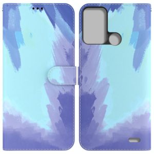 For ZTE Blade A52 Watercolor Pattern Horizontal Flip Leather Phone Case(Winter Snow) (OEM)