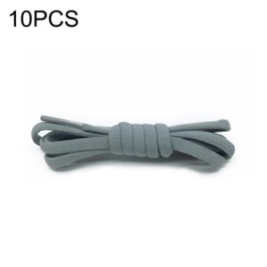 10 PCS Stretch Spandex Non Binding Elastic Shoe Laces (Grey) (OEM)