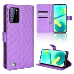 For Oukitel C25 Diamond Texture Leather Phone Case(Purple) (OEM)