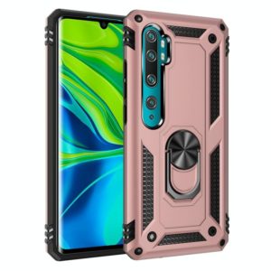 For Xiaomi Mi CC9 Pro Armor Shockproof TPU + PC Protective Case with 360 Degree Rotation Holder(Rose Gold) (OEM)