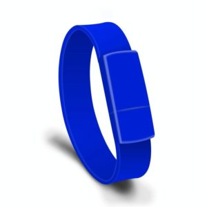 MicroDrive 128GB USB 2.0 Fashion Bracelet Wristband U Disk (Blue) (MicroDrive) (OEM)