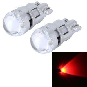 10 PCS T10 1W 50LM Car Clearance Light with SMD-3030 Lamp, DC 12V(Red Light) (OEM)