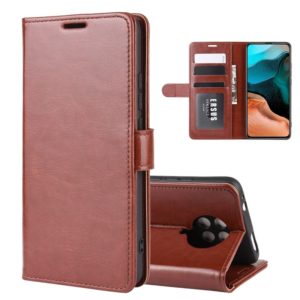For Xiaomi Redmi K30 Pro R64 Texture Single Horizontal Flip Protective Case with Holder & Card Slots & Wallet& Photo Frame(Brown) (OEM)