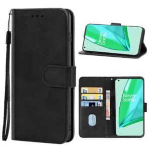 Leather Phone Case For OnePlus 10 Pro 5G(Black) (OEM)