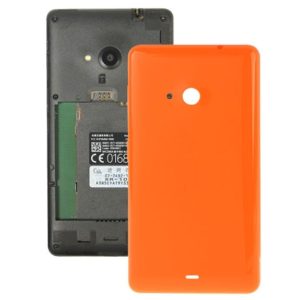 Bright Surface Solid Color Plastic Battery Back Cover for Microsoft Lumia 535(Orange) (OEM)
