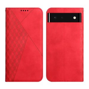 For Google Pixel 6 Skin Feel Magnetic Leather Phone Case(Red) (OEM)