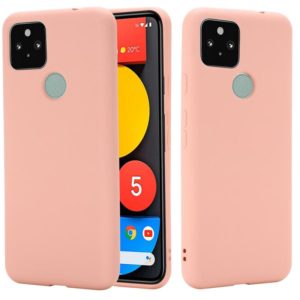 For Google Pixel 5A Solid Color Liquid Silicone Dropproof Full Coverage Protective Case (OEM)
