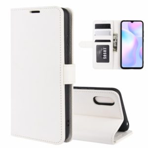 For Xiaomi Redmi 9A R64 Texture Single Horizontal Flip Protective Case with Holder & Card Slots & Wallet& Photo Frame(White) (OEM)