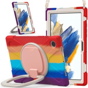 For Samsung Galaxy Tab A8 10.5 2021 Silicone + PC Tablet Case(Colorful Red) (OEM)