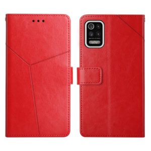 For LG K42 Y Stitching Horizontal Flip Leather Phone Case(Red) (OEM)