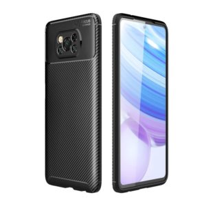 For Xiaomi POCO X3 Carbon Fiber Texture Shockproof TPU Case(Black) (OEM)