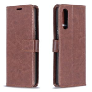 For Sony Xperia 10 II Crazy Horse Texture Horizontal Flip Leather Case with Holder & Card Slots & Wallet & Photo Frame(Brown) (OEM)