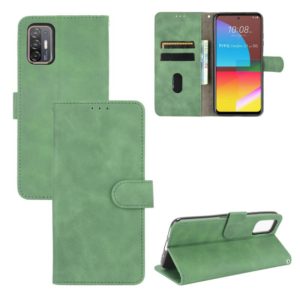 For HTC Desire 21 Pro 5G Solid Color Skin Feel Magnetic Buckle Horizontal Flip Calf Texture PU Leather Case with Holder & Card Slots & Wallet(Green) (OEM)