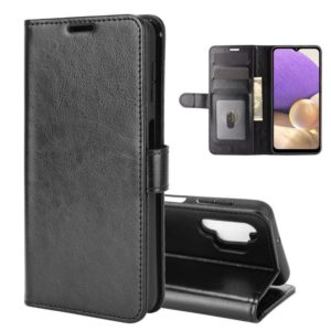For Samsung Galaxy A32 5G R64 Texture Single Horizontal Flip Protective Case with Holder & Card Slots & Wallet& Photo Frame(Black) (OEM)