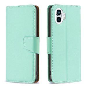 For Nothing Phone 1 Litchi Texture Pure Color Leather Phone Case(Green) (OEM)