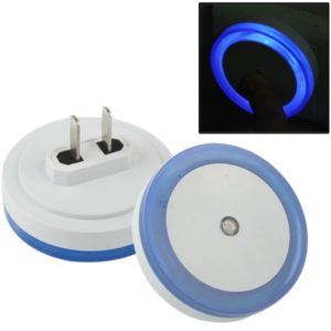 LED Light Control High Brightness Bedside Night Light with Socket(Blue) (OEM)