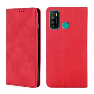 For Infinix Hot 9 / Note 7 Lite X655C Skin Feel Magnetic Horizontal Flip Leather Case with Holder & Card Slots(Red) (OEM)