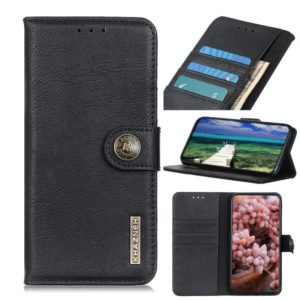 For Motorola Moto G200 5G/Edge S30 5G KHAZNEH Cowhide Texture Horizontal Flip Leather Phone Case(Black) (OEM)