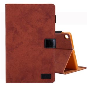 For Galaxy Tab A 8.0 & S Pen (2019) Business Style Horizontal Flip Leather Case, with Holder & Card Slot & Photo Frame & Sleep / Wake-up Function(Brown) (OEM)