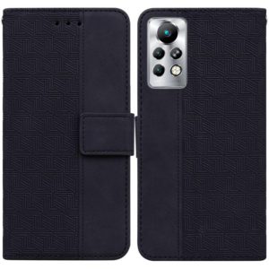 For Infinix Note 11 Pro / Note 11s Geometric Embossed Leather Phone Case(Black) (OEM)