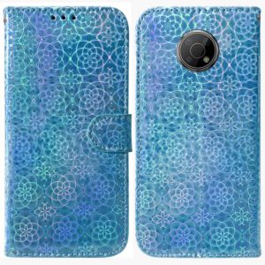 For Nokia G300 Colorful Magnetic Buckle Leather Phone Case(Blue) (OEM)