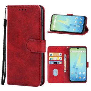 Leather Phone Case For Wiko Power U10 / U20(Red) (OEM)