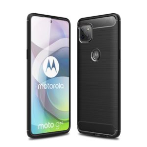 For Motorola Moto G 5G Brushed Texture Carbon Fiber TPU Case(Black) (OEM)