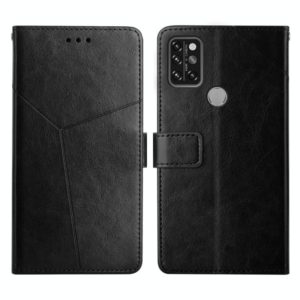 For UMIDIGI A9 Pro Y Stitching Horizontal Flip Leather Phone Case(Black) (OEM)