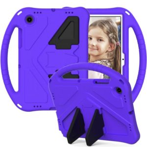 For Samsung Galaxy Tab A8 10.5 2021 X200 / X205 EVA Shockproof Tablet Case with Holder(Purple) (OEM)