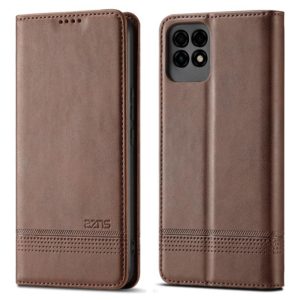 For Huawei Maimang 10 SE AZNS Magnetic Calf Texture Horizontal Flip Leather Case with Card Slots & Holder & Wallet(Dark Brown) (AZNS) (OEM)
