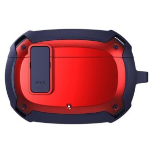 Bumblebee Armor Earphone Protective Case with Switch & Hook For Beats Studio Buds(Blue + Red) (OEM)
