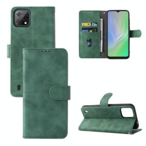 For Blackview A55 Skin Feel Magnetic Buckle Leather Phone Case(Green) (OEM)