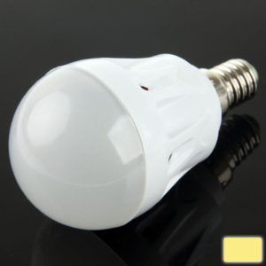 E14 3W Warm White 10 LED SMD 2835 Ball Steep Light Bulb, AC 220V (OEM)