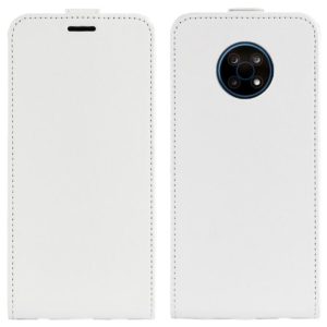 For Nokia G50 R64 Texture Single Vertical Flip Leather Protective Case with Card Slots & Photo Frame(White) (OEM)