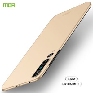 For Xiaomi Mi 10 MOFI Frosted PC Ultra-thin Hard Case(Gold) (MOFI) (OEM)