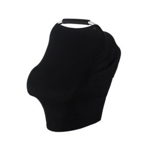 Multifunctional Cotton Nursing Towel Safety Seat Cushion Stroller Cover(Pure Black) (OEM)