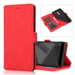 For Xiaomi Redmi Note 4X Retro Magnetic Closing Clasp Horizontal Flip Leather Case with Holder & Card Slots & Photo Frame & Wallet(Red) (OEM)
