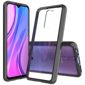 For Xiaomi Redmi 9 Scratchproof TPU + Acrylic Protective Case(Black) (OEM)