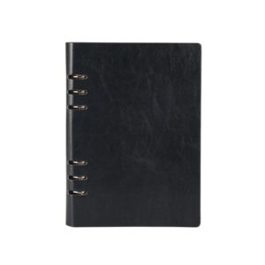 Business Notepad Loose Leaf Replaceable Inner Notebook Thickened Diary Book, Color:A5 Black (OEM)