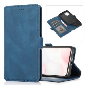 For Xiaomi Mi 10 Lite Retro Magnetic Closing Clasp Horizontal Flip Leather Case with Holder & Card Slots & Photo Frame & Wallet(Blue) (OEM)