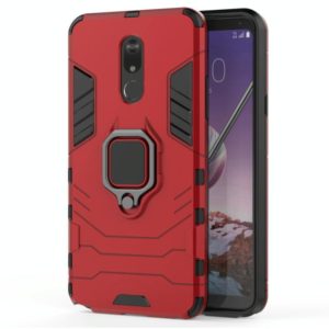 PC + TPU Shockproof Protective Case for LG Q Stylo 5, with Magnetic Ring Holder (Red) (OEM)