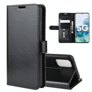 For Samsung Galaxy S20 FE 4G / 5G R64 Texture Single Horizontal Flip Protective Case with Holder & Card Slots & Wallet& Photo Frame(Black) (OEM)
