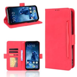 For Oukitel WP13 5G Skin Feel Calf Pattern Horizontal Flip Leather Case with Holder & Card Slots & Photo Frame(Red) (OEM)