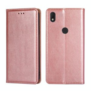For Alcatel Axel / Lumos Pure Color Magnetic Leather Phone Case(Rose Gold) (OEM)