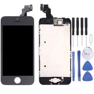 Digitizer Assembly (Front Camera + LCD + Frame + Touch Panel) for iPhone 5C(Black) (OEM)
