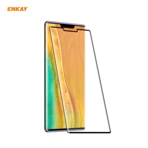 For Huawei Mate 30 Pro ENKAY Hat-Prince 0.26mm 9H 3D Full Glue Explosion-proof Full Screen Curved Heat Bending Tempered Glass Film (ENKAY) (OEM)