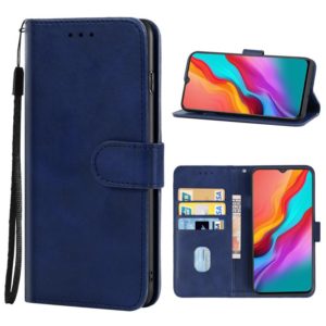 For Infinix Hot 8 / Hot 8 Lite Leather Phone Case(Blue) (OEM)